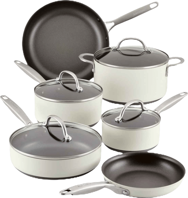 Achieve Hard Anodized Nonstick Cookware Set, 10 Piece