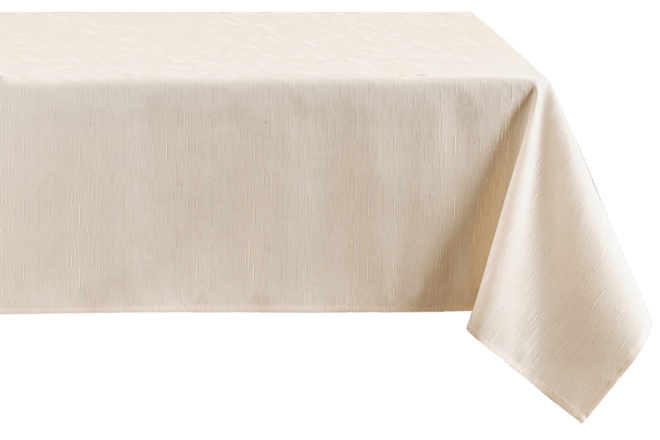 Continental Solid Texture Water and Stain Resistant Tablecloth, 52" x 70"