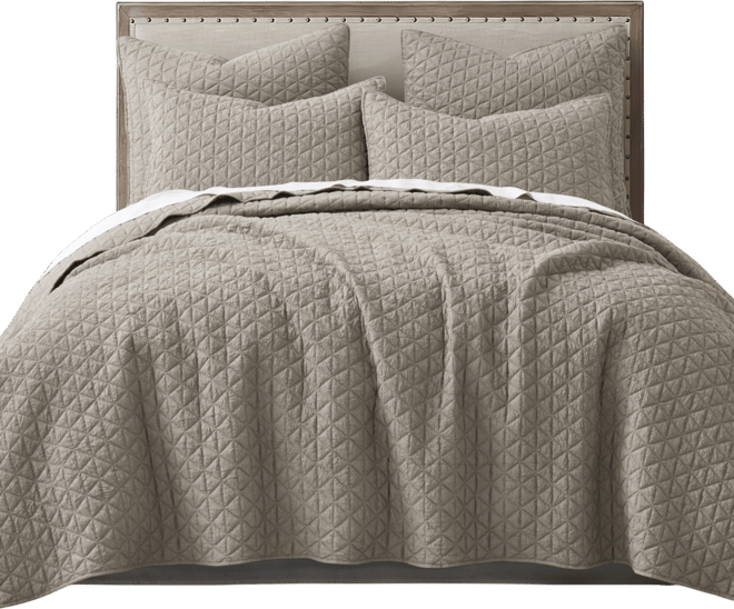 Homthreads Rowan Enzyme Wash 3-Pc. Quilt Set, King/California King