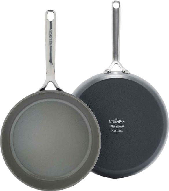 GP5 Hard Anodized Healthy Ceramic Nonstick 2-Piece Fry pan Set, 9.5" and 11"