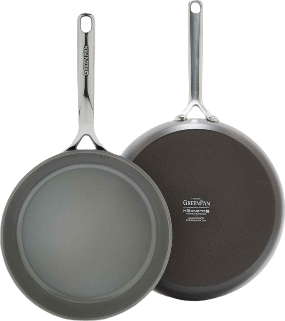 GP5 Hard Anodized Healthy Ceramic Nonstick 2-Piece Fry pan Set, 9.5" and 11"