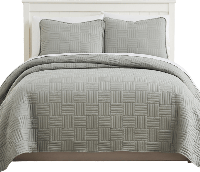 Grid 2-Pc. Quilt Set, Twin