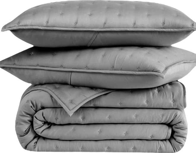 Luxurious 100% Viscose 3-Pc. Quilt Set, King