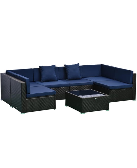 Outsunny 7 piece patio set discount
