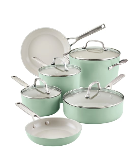 Hard Anodized Ceramic Nonstick 10 Piece Set