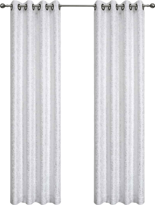 Montauk Accents 2 Piece Grommet Top Sparkly Metallic Light Filtering Window Curtains