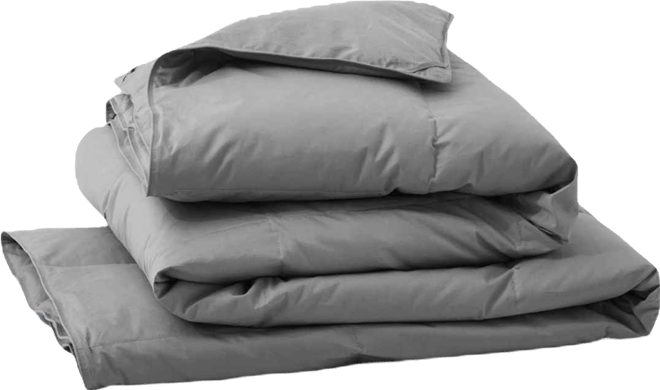All Season 300 Thread Count Cotton Goose Down Fiber Comforter, King