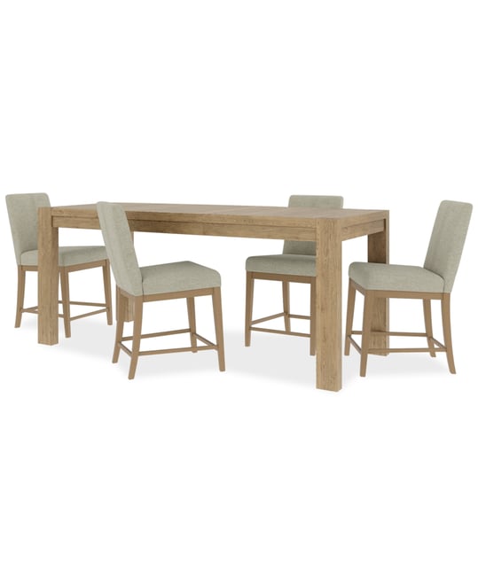 Davie Counter Height 5pc Dining Set (Table & 4 Chairs)