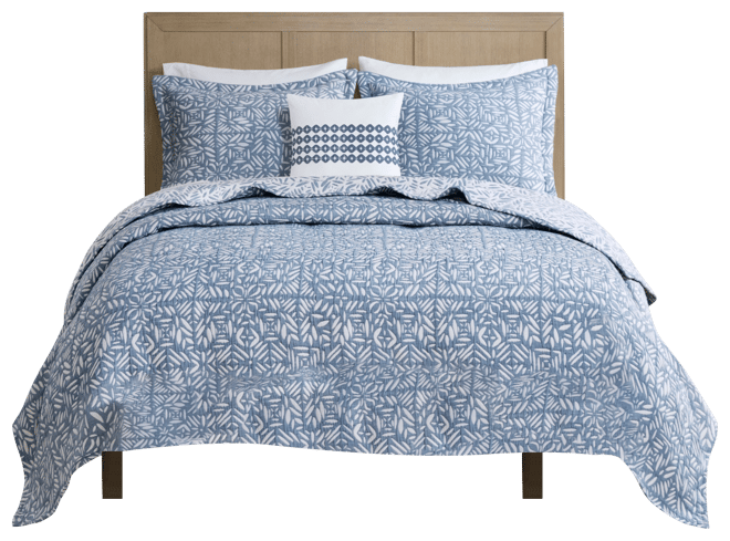 Harmony Oversized Reversible Matelasse 4 Piece Coverlet Set, Full/Queen