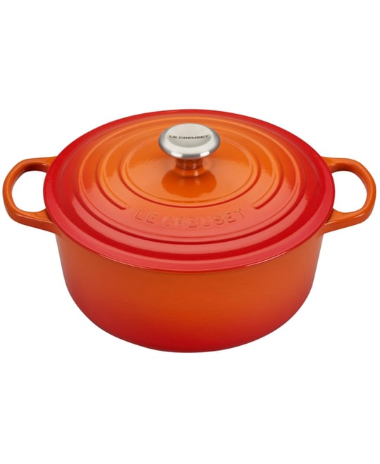 Signature Enameled Cast Iron 5.5 Qt. Round Dutch Oven