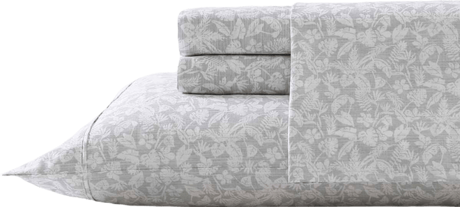 Koya Bay Cool Zone Cotton Percale 4 Piece Sheet Set, King