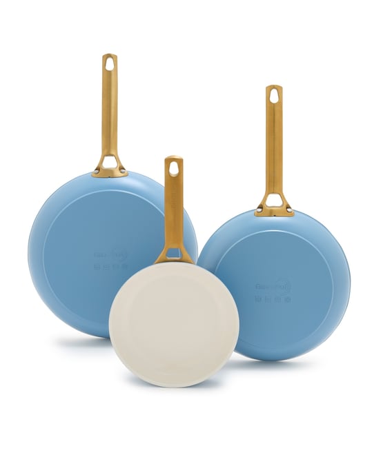 Reserve Hard Anodized Aluminum, Stainless Steel 3 Piece Nonstick Frying Pan Set