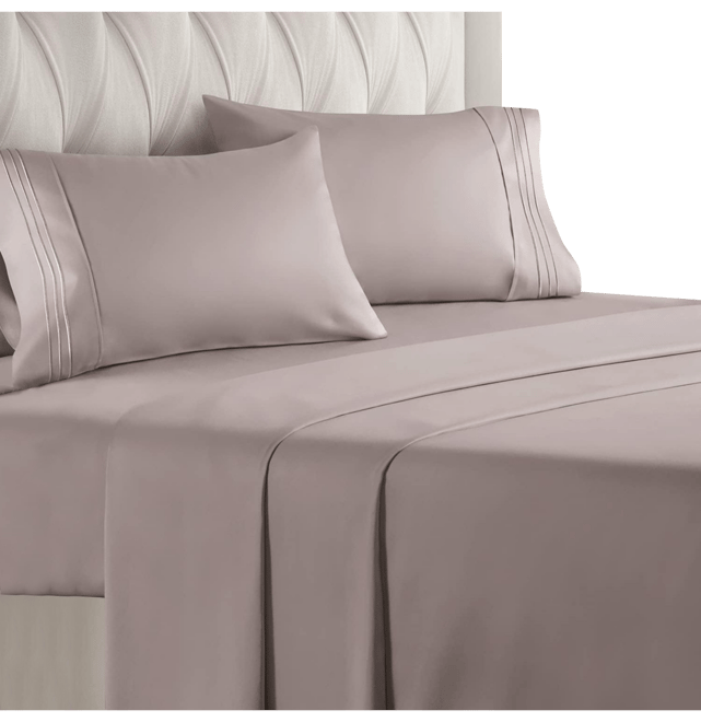 4 Piece Deep Pocket Microfiber (Muted, Vibrant, Heathered) Sheet Set