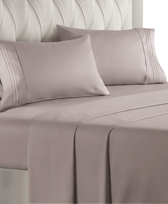 4 Piece Deep Pocket Microfiber (Muted, Vibrant, Heathered) Sheet Set