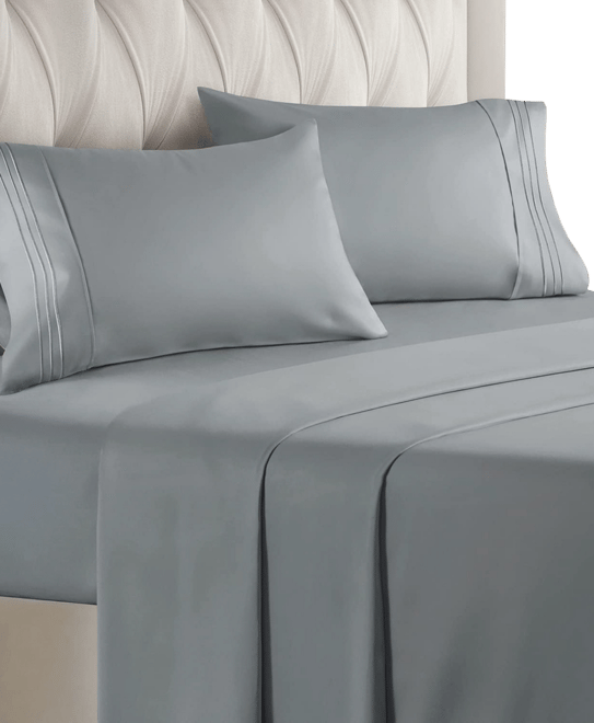 4 Piece Deep Pocket Microfiber (Muted, Vibrant, Heathered) Sheet Set