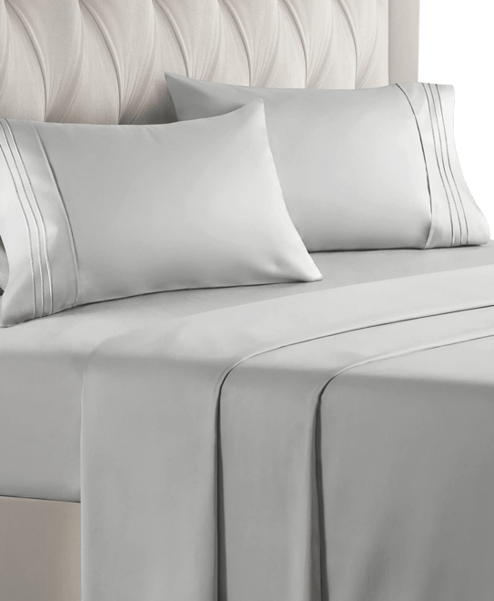 4 Piece Deep Pocket Microfiber (Muted, Vibrant, Heathered) Sheet Set