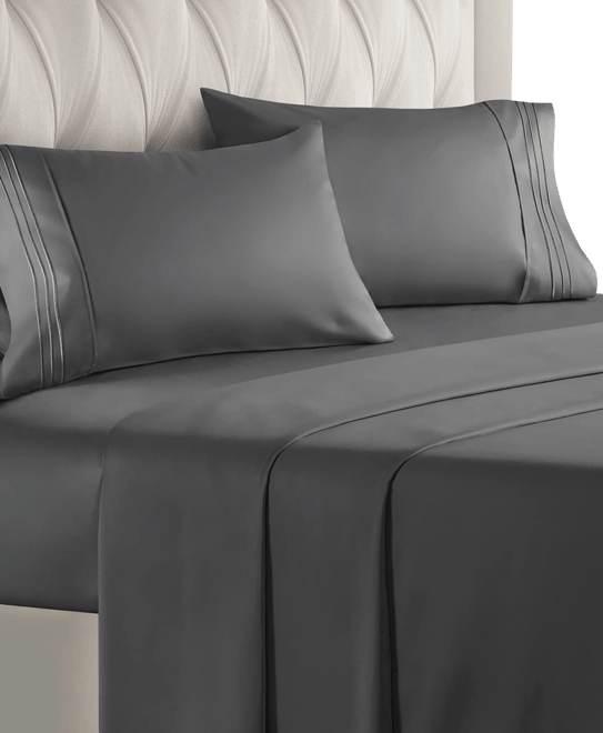 4 Piece Deep Pocket Microfiber (Muted, Vibrant, Heathered) Sheet Set