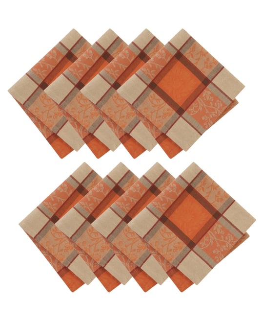 Autumnal Harvest Jacquard Napkins, Set of 8, 17" x 17"