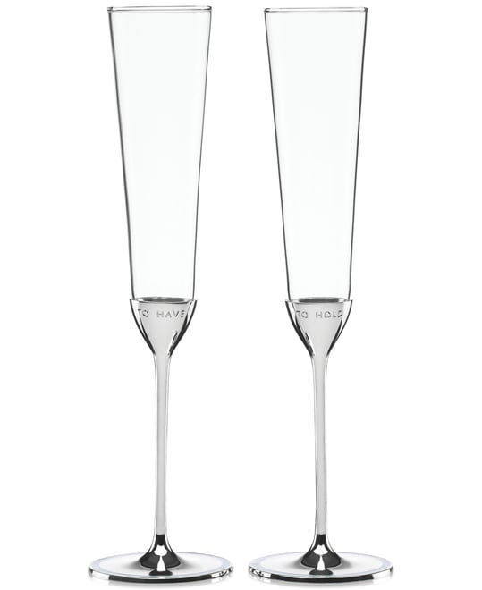 Take the Cake Toasting Flutes