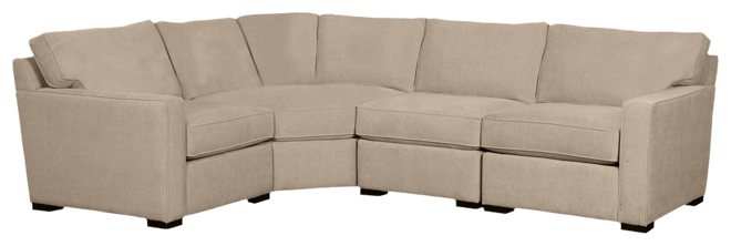 Radley Fabric 4-Piece Sectional Sofa, Created for Macy's