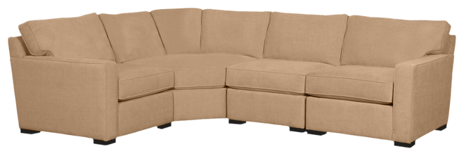 Radley Fabric 4-Piece Sectional Sofa, Created for Macy's