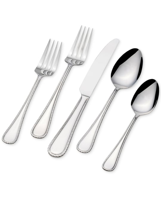 Cuisinart Stainless Steel Color Band 12-Pc. Cutlery Set - Macy's