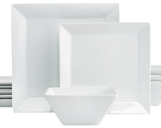 Marc 12 Pc. Square Dinnerware Set, Service for 4, Exclusively at Macy's