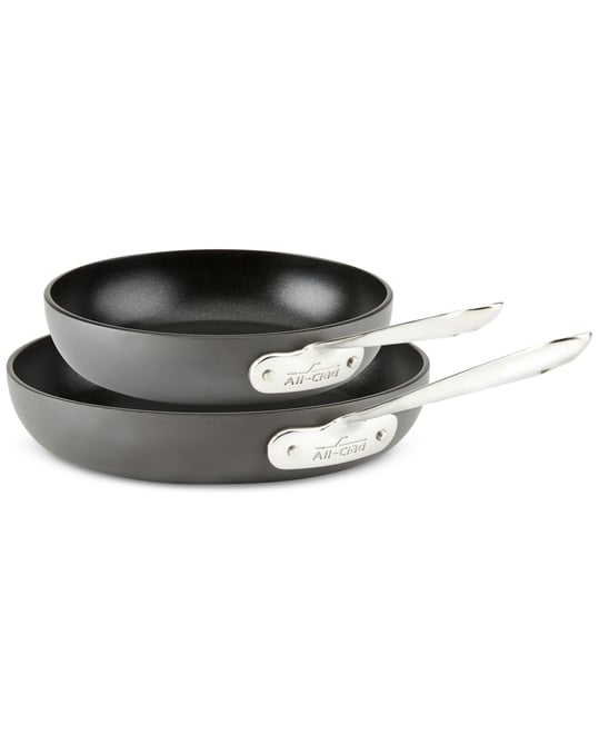 All-Clad ステンレスフライパン 10インチ・8インチ　2個セット Amazon.com: All-Clad HA1 Hard Anodized Non Stick Fry Pan Set
