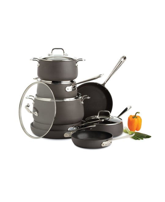 Hard-Anodized Cookware Set, 13 Piece