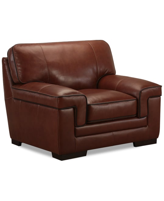 Macys furniture leather chair deals