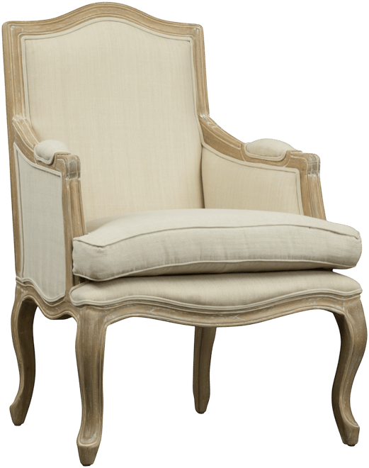 Kempler Wood Traditional French Accent Chair