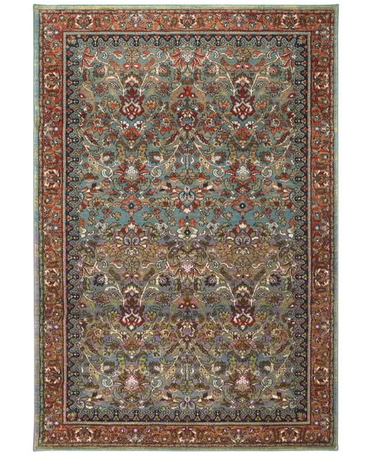 Closeout!  Spice Market Tigris Aquamarine 5'3" x 7'10" Area Rug