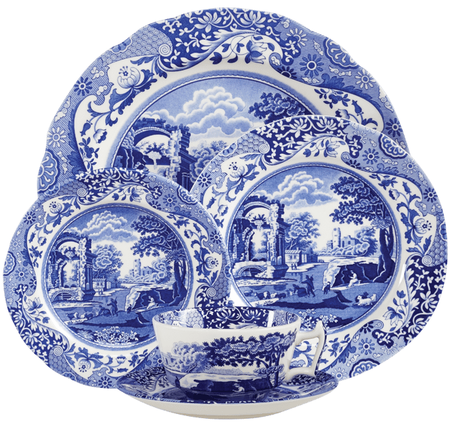 Spode Blue Italian 5-Piece Place Setting - Macy's