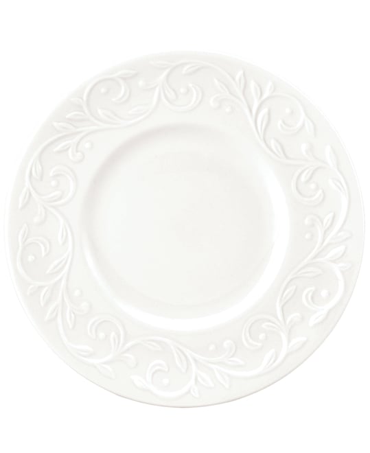 Dinnerware, Set of 4 Opal Innocence Carved Dessert Plates