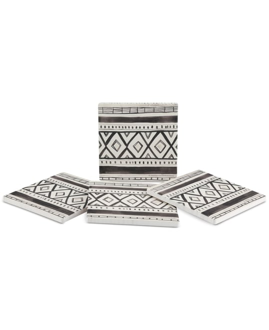 Tribal Echo Iii 4-Pc. Coaster Set