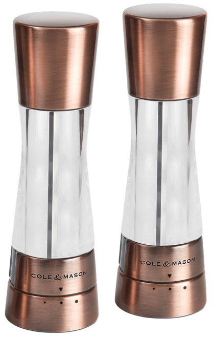 Derwent Copper Salt & Pepper Grinder Set