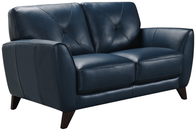 Myia 62" Leather Loveseat, Created for Macy's