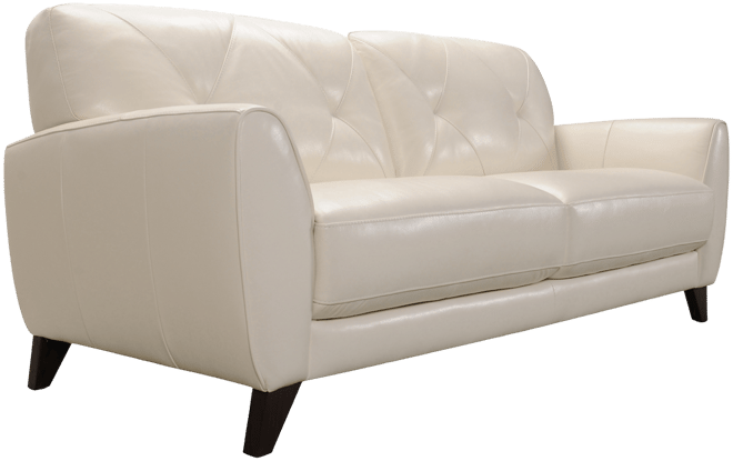 Myia 82" Tufted Back Leather Sofa, Created for Macy's