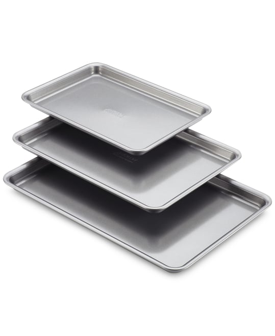 3-Piece Silver Cookie Pan Set