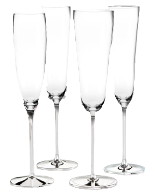 PRADA New York Champagne Flutes - 2 Sets