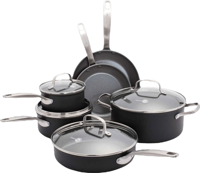 Chatham Ceramic Non-Stick Cookware Set, 10 Piece