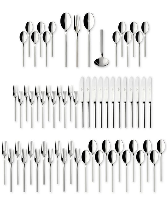 New Wave 18/10 64 Pc. Flatware Set, Service for 12