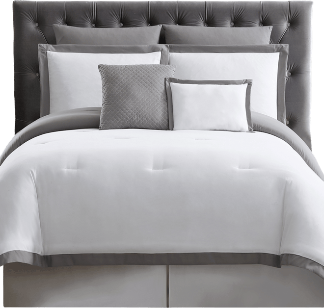 Everyday Hotel Border 7-Pc. Duvet Cover Set, King