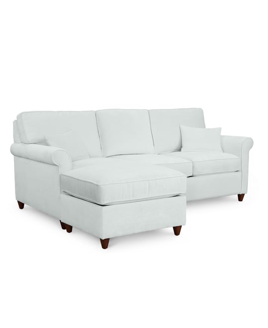 Lidia 82" Fabric 2-Pc. Reversible Chaise Sectional Sofa with Storage Ottoman