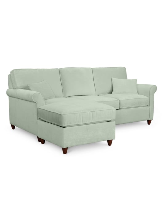 Lidia 82" Fabric 2-Pc. Reversible Chaise Sectional Sofa with Storage Ottoman