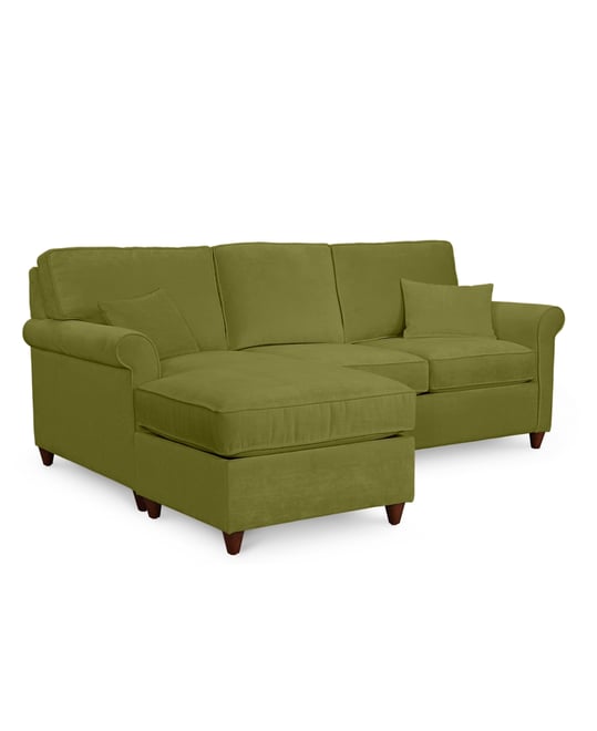 Lidia 82" Fabric 2-Pc. Reversible Chaise Sectional Sofa with Storage Ottoman