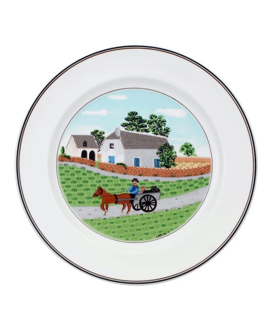 Design Naif Dinner Plate, Going to Market