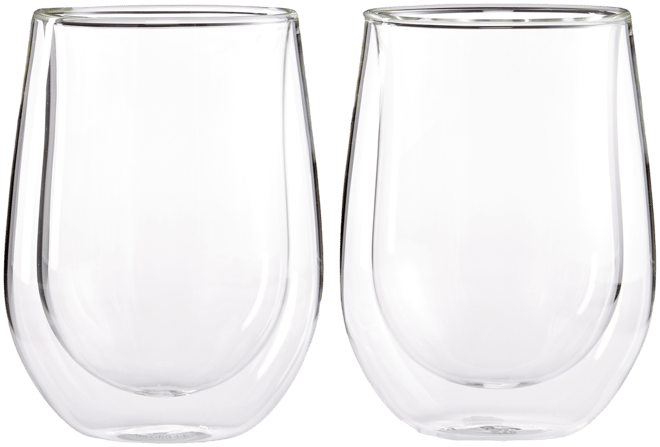 J.a. Henckels Sorrento Double Wall Stemless Red Wine Glasses, Set of 2