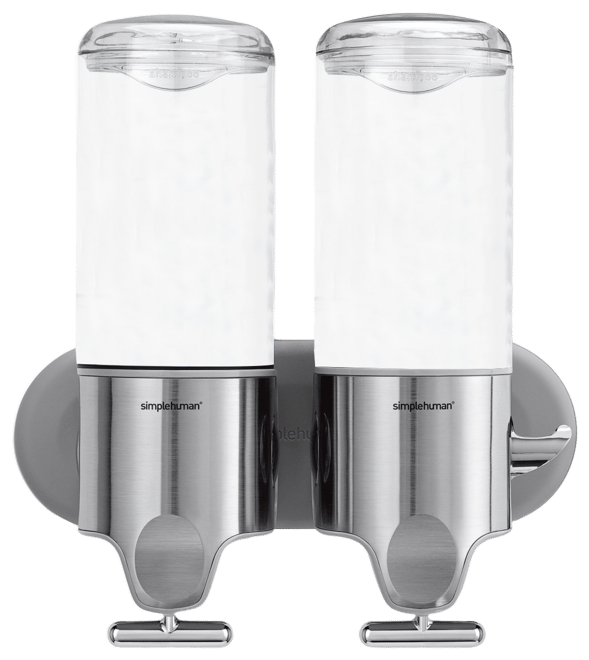 Double Wall Mount Pump Shower Soap Dispenser