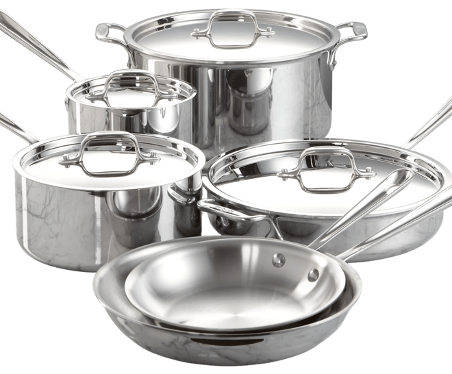 AMCステンレススチール セット A.M.C. 23-Piece Stainless Steel Induction Non-Stick Cookware Set